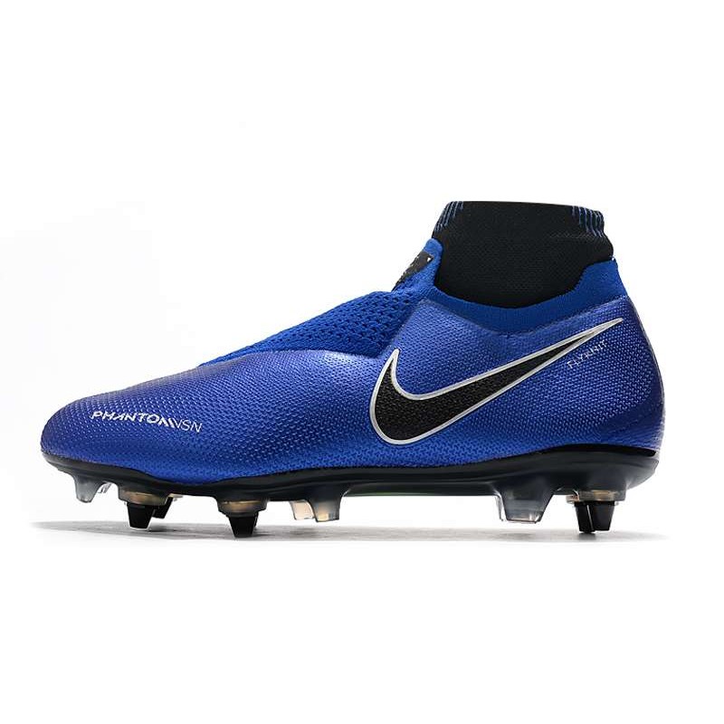 Nike Phantom Vision Elite DF SG PRO Anti Clog Modrý stříbrný Černá